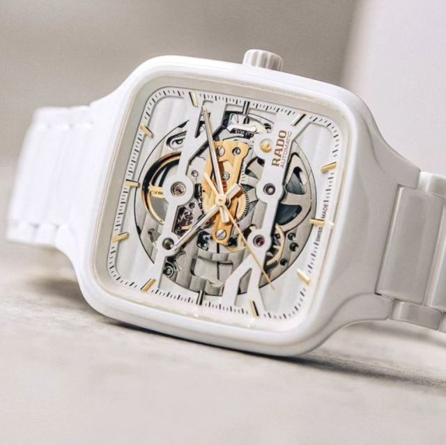 After the True Square and the True Square Open Heart, Rado has revealed the True Square Skeleton. Crafted in the black, plasma, and white monobloc high-tech ceramic, the three new references offer a split-level dial with a cut-away top plate revealing the skeletonized R808 automatic movement.

@rado 
@rivoligroup 
#rado 
#ceramic 
#skeleton 
#mechanicalwatch 
#watchcollector 
#watchfam